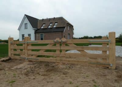 Toegangspoort met loophek, model Kleverkamp 15